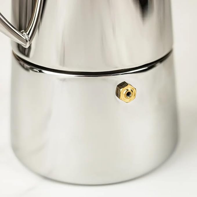 Cuisinox Roma 4-cup Stainless Steel Stovetop Moka Espresso Maker