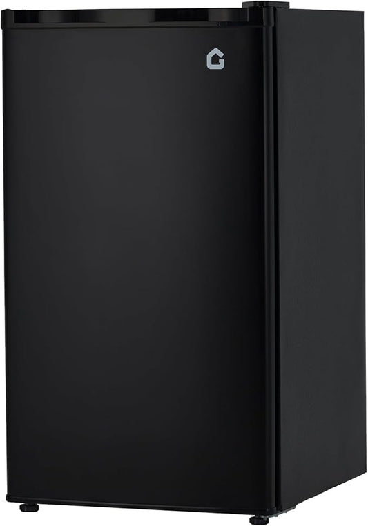 3.2 Cu. Ft. Compact Refrigerator | Single Door Mini Fridge with Energy-Efficient & Quiet Operation | for Dorm, Office, Bedroom, Kitchen, Bar Use with Adjustable Shelves