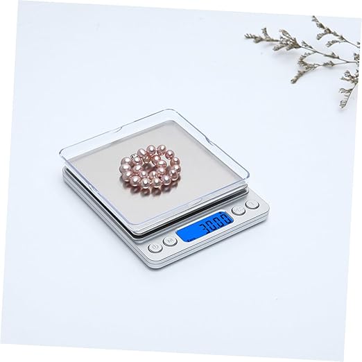 Digital Kitchen Scale High-Precision Stainless Steel Food Weight Balance Scale with Backlit LCD Display Auto-Off Function for Cooking Baking Jewelry