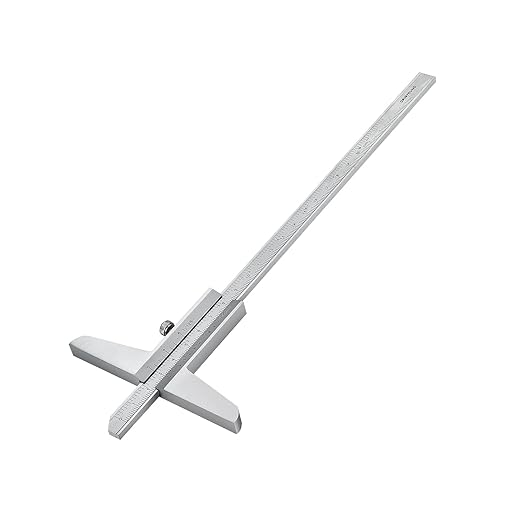 0-200mm Depth Vernier Caliper Micrometer Measuring Tool, 0.02mm Resolution,Carbonsteel Caliper Measuring Tool, DRINYOUNG (0-200/128in Depth Caliper)
