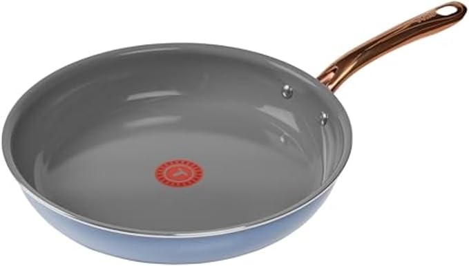 T-Fal Preserve Ceramic Nonstick Frying Pan Skillet 12-inch, Oven Broiler Safe up to 350°F Cookware, InoCeram Glide Technology, Frying Pan, Skillet Pots & Pans, Blue