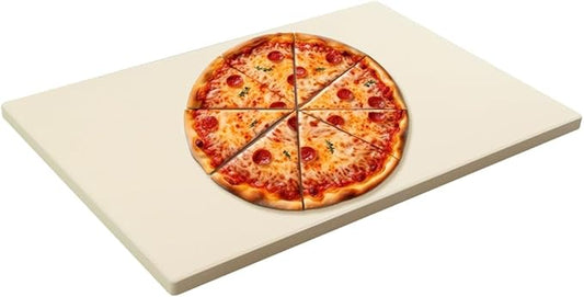 Pizza Stone for Oven 20'' Large Pizza Stone For Grill Baking Stone Cordierite Bread Stone Ideal for Baking Different Sizes of Pizzas or Bread Rectangular 20''x13.5''
