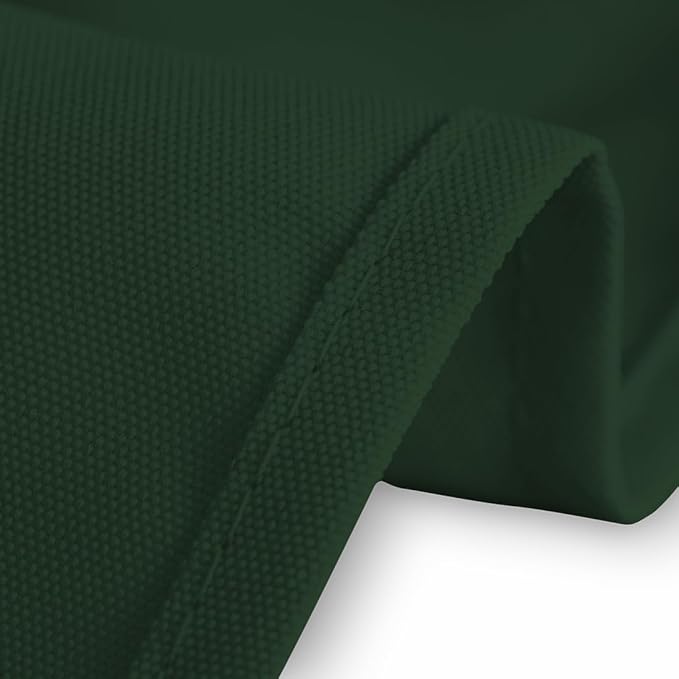 LTC LINENS 5 Pack Hunter Green Rectangular Tablecloths 60 x 102 Inch for 6ft Rectangle Banquet Tables with Half-Drop- Stain and Wrinkle Resistant Polyester Fabric Cloth Table Covers for Wedding, Party