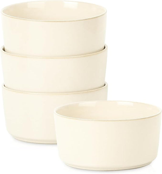 Stone Lain Eden 4-Piece Bowl Set Stoneware, Beige
