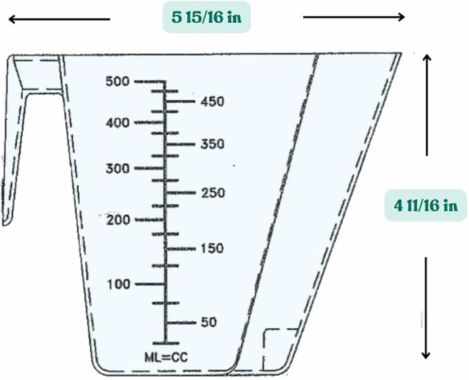2 Cup (1 Pint | 16 Oz. | 500 mL) Scoop for Measuring Coffee, Pet Food, Grains, Protein, Spices and Other Dry Goods (Pack of 1)