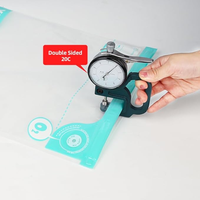 Sous Vide Bags Reusable, BPA Free Food Vacuum Sealer Bags, Double-sided 20C, Vacuum Food Storage Bags for Sous Vide Cooking/Microwave Heating, 20pcs Vacuum Zipper Bags (10.2x13.4inch)