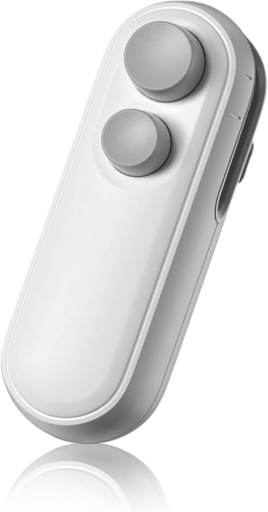 Upgrade Mini Bag Sealer with Cutter and Magnet,2 in 1 USB Rechargeable Chip Bag Sealer Heat Tool,2026 Portable Heat Vacuum Sealers Food Sealer Bag Sealing Machine for Plastic Bags Snack Bag (White)