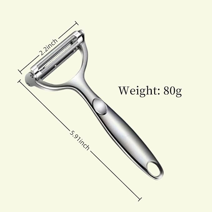 Multifunction Vegetable Peeler Julienne Peeler for Kitchen (2-in-1 peeler)