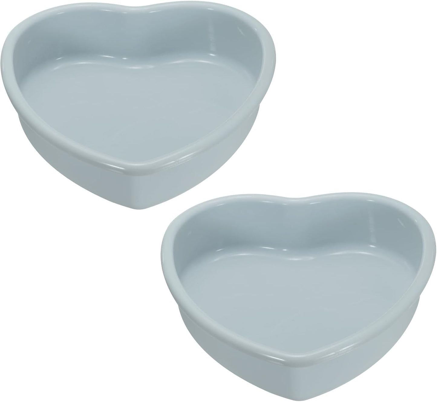 uxcell 2pcs Silicone Heart Shaped Cake Pans, 12 Inch Non-Stick Heart Cake Molds, Silicone Cake Baking Pan for Cake, Muffins, Cheese Cake, Grey
