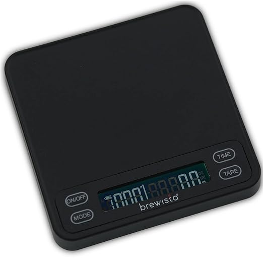 Brewista Smart Coffee Scale III with Timer, 2kg/0.1g High Precision Scale for Espresso and Pour-Over Coffee, Portable Mini Digital Kitchen Scale with Automatic Timing, Rechargeable, 5 Modes