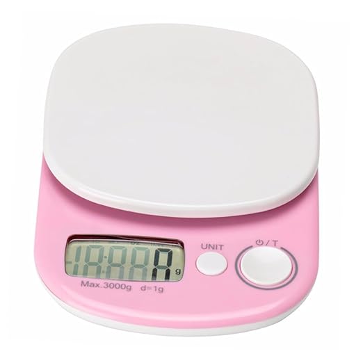 Mini Digital Kitchen Scale Precision Plastic Food Weight Scale Capacity Compact Multifunctional No Battery