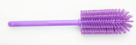 SPARTA Large Water Bottle Brush Ideal for Wide-Mouth Jars, Bottles and Tumblers, Dishwashing Tool with Handle for Home and Commercial Kitchens, Plastic, 16 Inches, Purple, (Pack of 4)