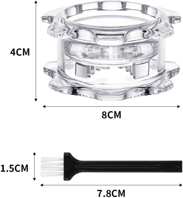 Garlic Twister Kitchen Tool – Manual Garlic Crusher & Ginger Grinder, Nut Chopper, Chili Pepper Mincer, Clear Acrylic Kitchen Utensil for Food Prep – BPA-Free, Easy to Use, Handheld Design