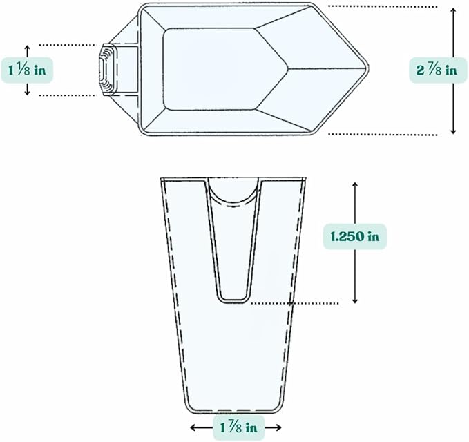 2 Cup (1 Pint | 16 Oz. | 500 mL) Scoop for Measuring Coffee, Pet Food, Grains, Protein, Spices and Other Dry Goods (Pack of 1)