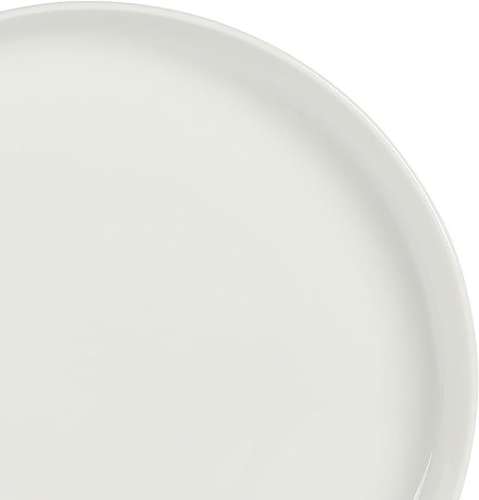Gibson Home Rothernberg Stackable 40 Piece, Service for 8, White Porcelain Plates and Bowls Set
