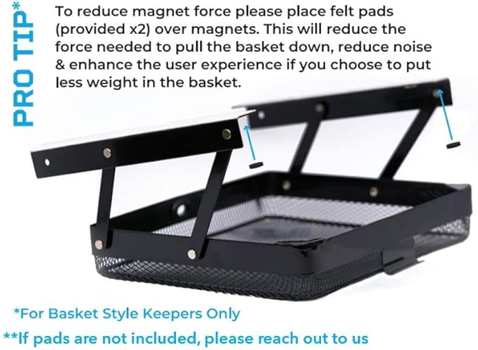 Anything Keeper - Organizer for Home, Kitchen, Bathroom, RV, Small Spaces - Storage Organizers - Compact Metal Basket - Under Cabinet Holder - Easy Install - Holds Strong - 11 x 10 x 2in - White