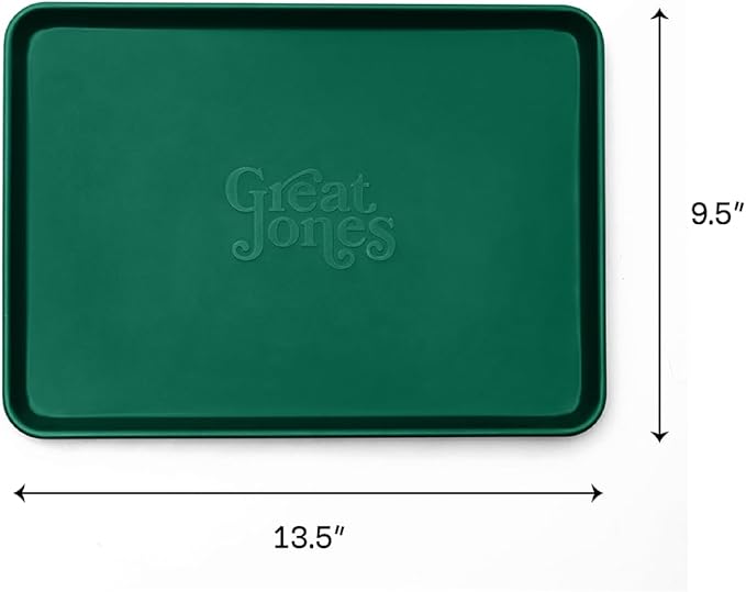 Great Jones Little Sheet (Broccoli) | Jelly Roll Pan, Quarter Sheet Pan | Aluminized Steel,13.5" x 9.5" | For Baking, Roasting, & Broiling | Premium Bakeware with Even Heat Distribution