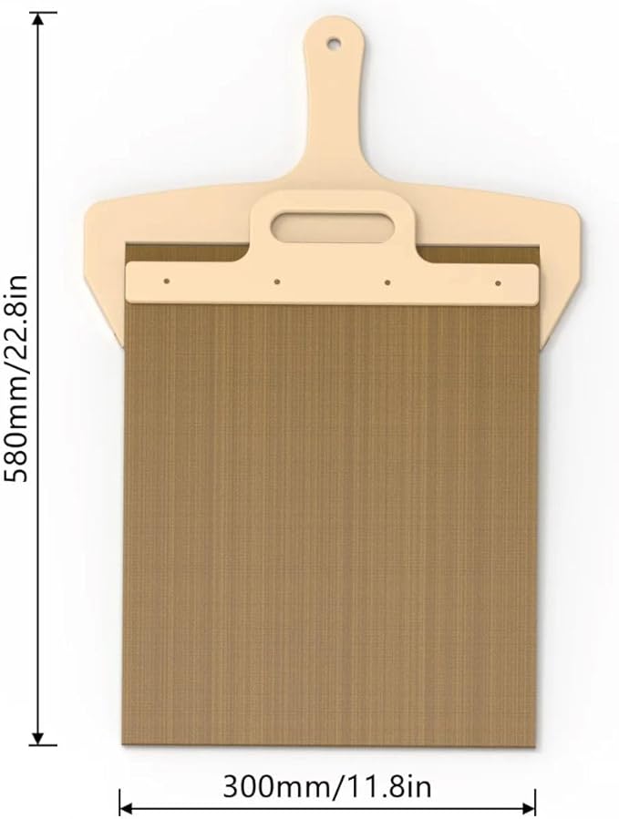 Premium Sliding Pizza Peel | Non-Stick Pizza Spatula Paddle with Wooden Handle | Smart Pizza Slider for Indoor & Outdoor Ovens | Large 19.68" x 11.81" Pizza Board