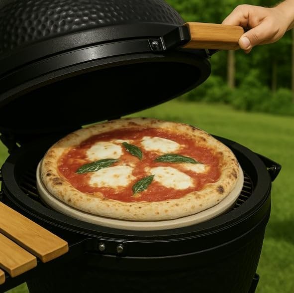 Pizza Stone 20 inch, Extra Large Pizza Stone for Grill, Compatible with Kamado Grill, Big Green Egg Pizza Grill Stone Large,Heat Resistant up to 1,472°F