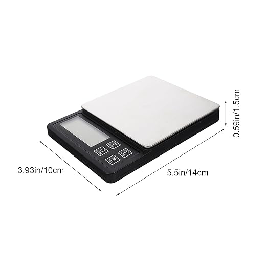 GLEAVI USB Rechargeable Mini Kitchen Gram Scale Precision Electronic Food Scale for Baking Cooking Jewelry Weighing with Tare Function Portable Professional Accessory