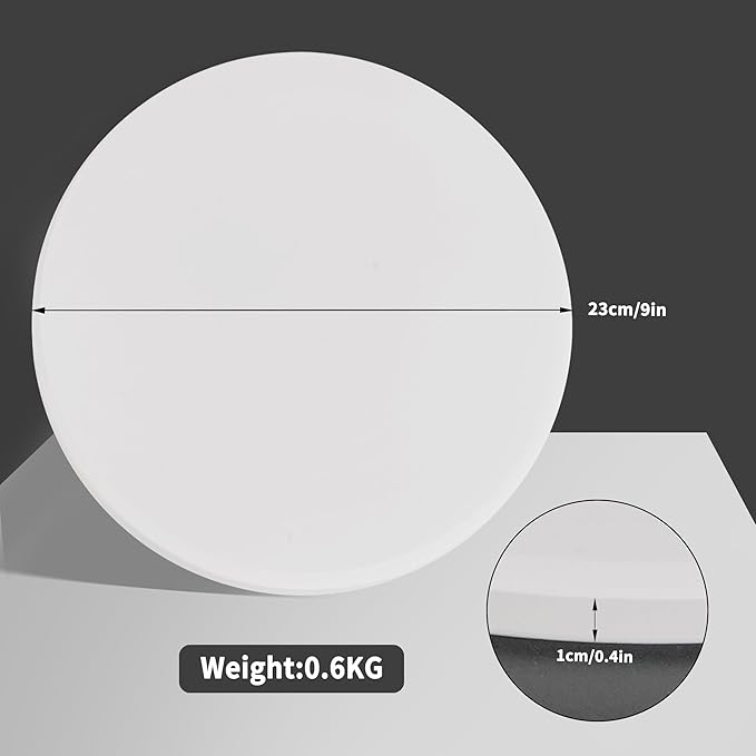 9'' Pizza Stone for Oven and Grill Round Baking Stone Heavy Duty Cordierite Pizza Cooking Pan for Indoor Electric Ovens Baking Crisp Crust Pizza Bread with RV Oven Home(23cm*1cm)