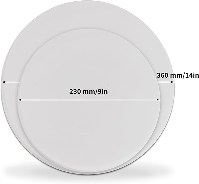 14'' Pizza Stone for Oven and Grill Round Baking Stone Heavy Duty Cordierite Pizza Cooking Pan for Indoor Electric Ovens Baking Crisp Crust Pizza Bread with RV Oven Home(36cm*1.1cm)