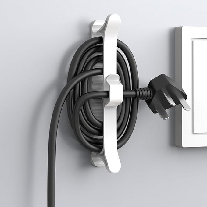 Cord Organizer | Organization and Storage for Kitchen Appliances,Cord Keeper,Cord Wrapper,Cord Holder for Air Fryer,Coffee Maker,Blender,Toaster,Table Lamps Cord-8 (White)