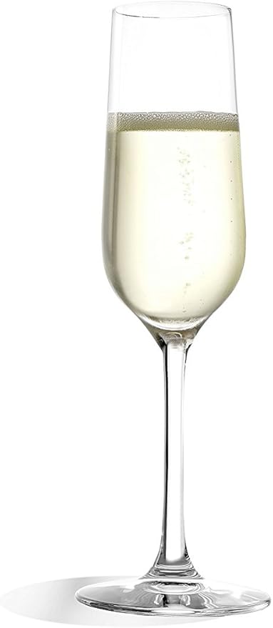 Stölzle Lausitz Champagne Glasses Revolution Set of 6, 6 3/4 oz – Elegant Crystal Glasses Ideal for Champagne, Prosecco & Sparkling Wines – Dishwasher Safe & Made in Germany