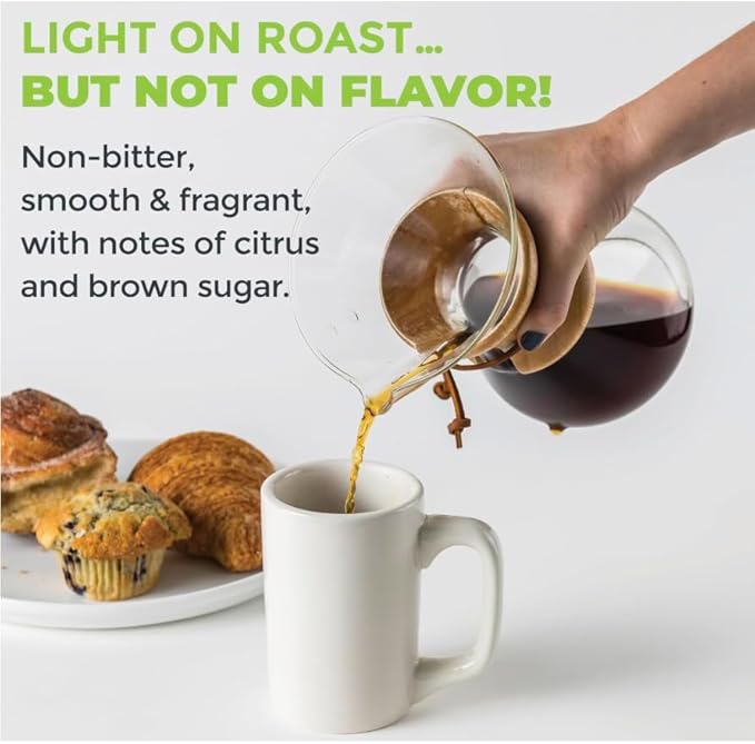 Wink Blonde Roast Ground Coffee, Large 2.2 Pound Bag, 100% Arabica Coffee Beans, Single Origin Colombian, Smooth, Light, and Complex