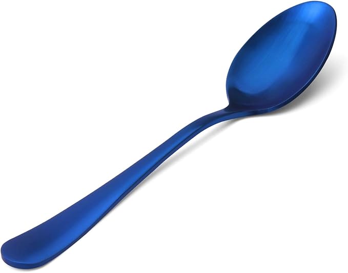 Matte Blue Silverware Set, Satin Finish 20-Piece Stainless Steel Flatware Set, Kitchen Utensil Set Service for 4, Tableware Cutlery Set for Home and Restaurant, Dishwasher Safe