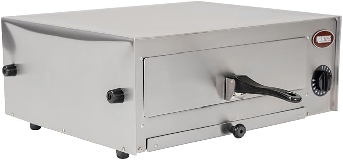 Kratos Commercial Countertop Pizza Oven, Stainless Steel Electric Pizza/Snack Oven with Timer, Fits 12" Pizzas, 120V, 1450 Watts, For Commercial and Home Use