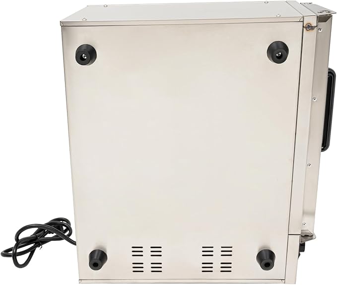 1800W Electric Pizza Oven Indoor Countertop Commercial Pizza Oven Stainless Steel Pizza Cooker w/Pizza Stone 122-662°F Heat Adjustable 0-30min Timer 20L/5.28Gal for Restaurant Home (Silver)