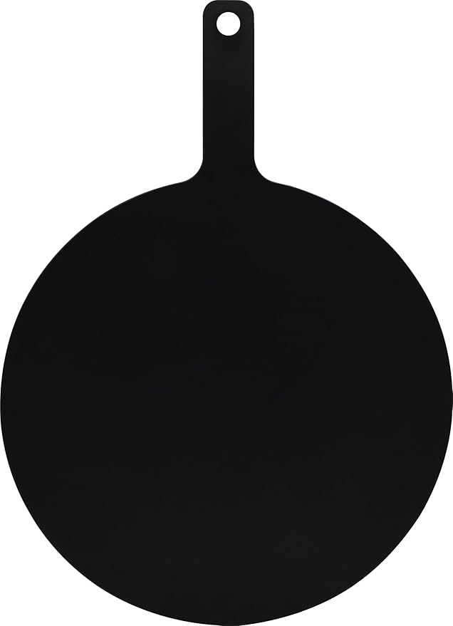 Black Pizza Board 20”X16” Round Pizza Cutting Board Pizza Serving Board For Kitchen Charcuterie Board Wood Fiber