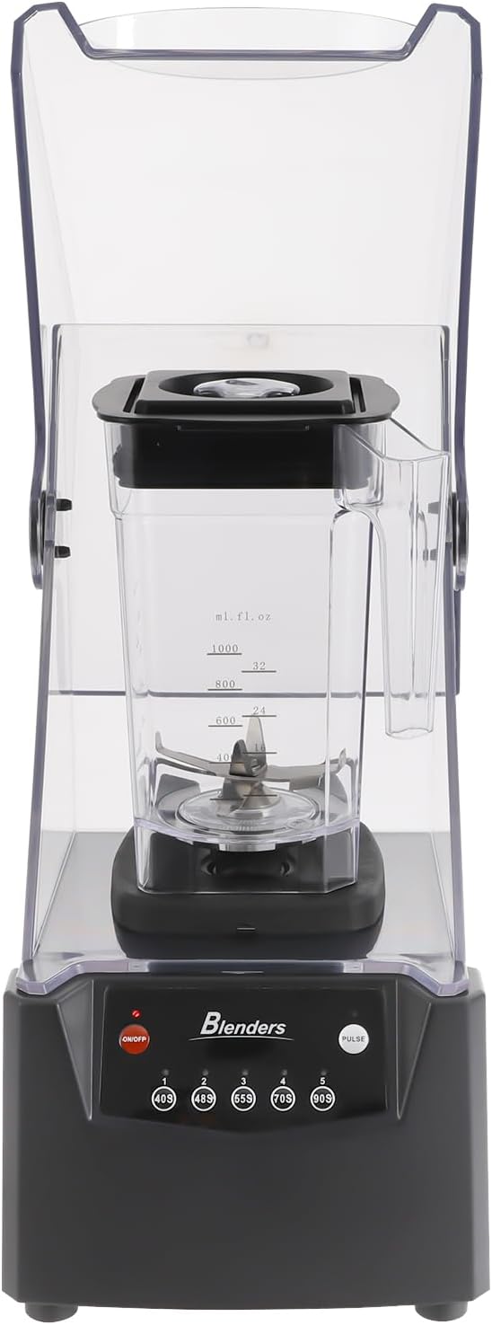 Smoothie Machine,23000PRM Portable Blender with 5 Preset,Soundproof Cover,Professional Blender for Smoothies of Various Flavors,Juices,Smoothie Drinks