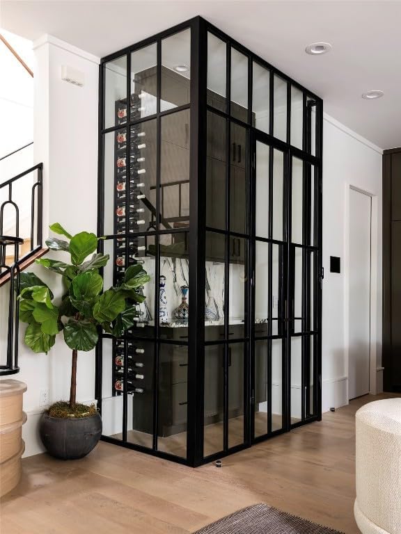 Ultra Wine Racks Cork-Out Wall Mounted Wine Rack (4 Foot, Matte Black, 12 Bottles) Modern & Minimalist Metal Wine Storage for Home Bar, Kitchen, Dining Room, Wine Cellar