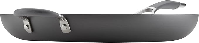 Circulon - 83906 Circulon Radiance Hard Anodized Nonstick Frying Pan / Fry Pan / Hard Anodized Skillet with Helper Handle - 14 Inch, Gray