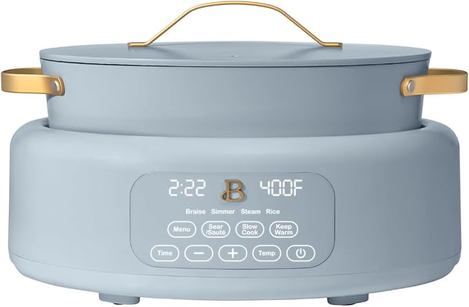 Beautiful 10-in-1 6 Qt Electric Multi-Cooker – Cook Faster & Healthier with Versatile Functions: Ideal for Holiday Recipes, Thanksgiving Sides, Christmas Parties & Family Gatherings
