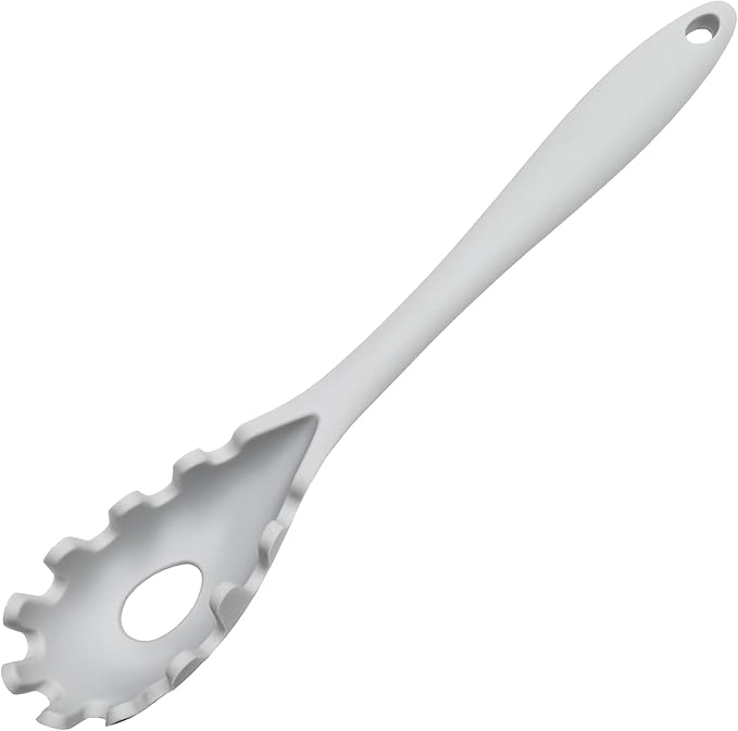 Chef Craft Premium Silicone Spaghetti/Pasta Fork, 11.5 inch, Gray