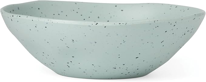 Oneida 895952 Terrazzo Melamine Mint 12 Piece Dinnerware Set, Lightweight Melamine Material