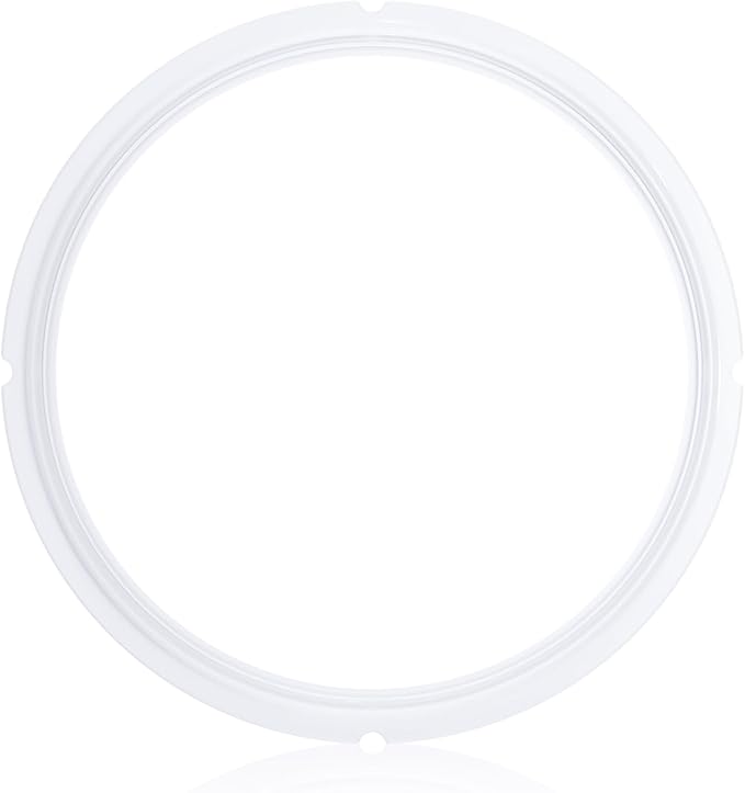 Silicone Sealing Rings Compatible for Instant Pot 6 Quart Pressure Cookers - 1 Pcs Replacement Silicone Gasket Seal Rings Fit IP-DUO60, DUO50, LUX60, LUX50, CSG60, and CSG50 - Clear