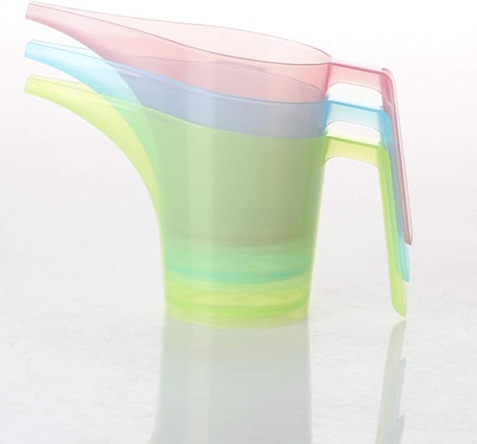2pcs Cup Measuring Funnel Pitcher with Scale Candy Color Kitchen Measuring Cup for Liquids Sauces Batters Long Mouth Design Precision