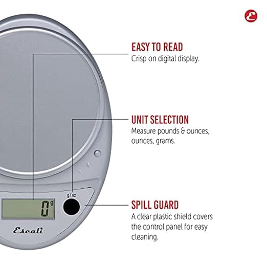 Escali Primo Kitchen and Bathroom Bundle - P115C Digital Kitchen Scale, Chrome, 11 Pound Capacity, and B180SB Slim Glass Bathroom Scale, Black, 400 Pound Capacity, Digital Display