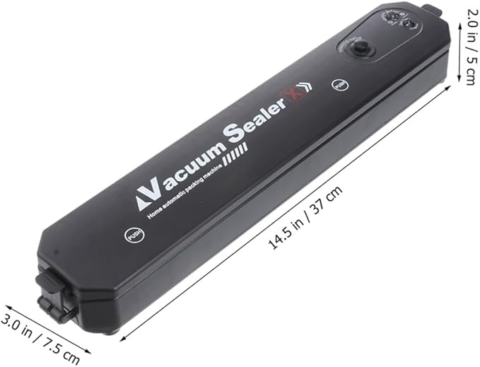 Healifty Automatic Vacuum Sealing Machine with Vacuum Bags Portable Kitchen Food Sealer for Home Use North America Plug Air Compression and Heat Sealing Tool for Fresh Food Preservation