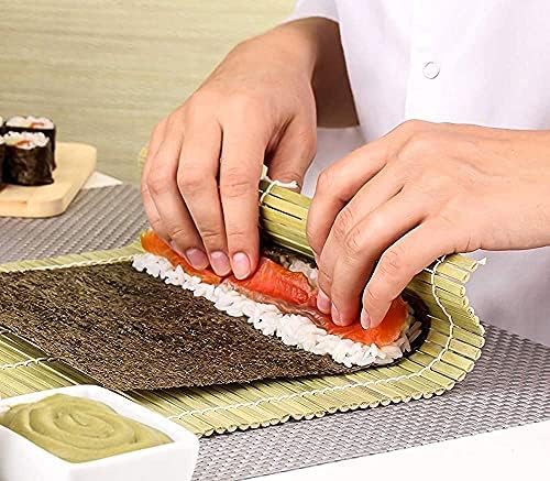 Sushi Making Kit for Beginners Sushi Bazooka Maker with Bamboo Mats, Sushi Knife, Paddle, Spreader and Chopsticks Sushi Making Tools Easy Sushi Maker Set DIY Sushi Roller Machine Tool Kitchen Utensil