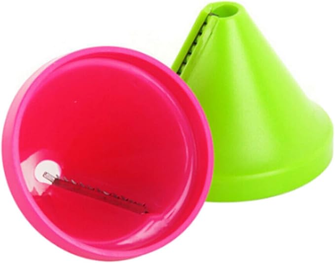 2Pcs Spiralizer Vegetable Slicers,Handheld Spiralizer Vegetable Fruit Spaghetti Zucchini Noodle Maker Grater Slicer Cutters,Kitchen Gadget Funnel Carrot Radish Cutter Shred Slicer Spiral Tools