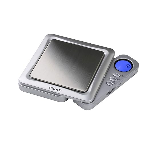 American Weigh Scales 650g x 0.1g Digital Pocket Scale 0.1g Accuracy-Blade Series | Precision Mini Scale, Small Digital Gram Scale for Kitchen, Gold, Gems & Coin Scale, Smart Digital & Compact Scale
