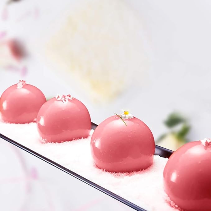 OCPO KITCHEN Mini Truffles Silicone Mold for Baking Candy, Chocolate, Cake Decoration Mold, Non-Stick & Easy Release, 3D Mini Ball Shape (15-Cavity)