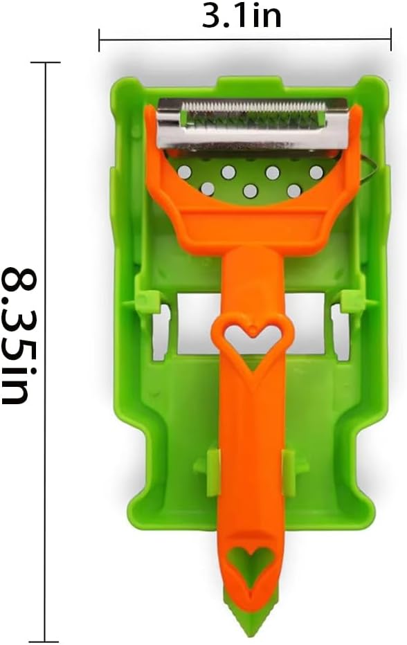 Pelador Multifuncional 2-En-1, Multifunctional Kitchenware Set, Stainless Steel Vegetable Peeler, Fruit and vegetable peeler (1Pcs)