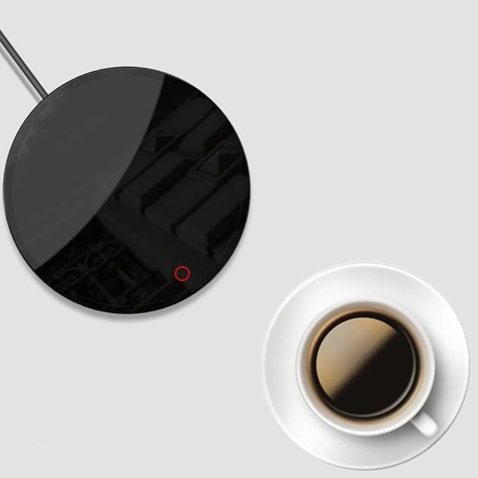 Coffee Mug Warmer for Desk - Auto On/Off Gravity-Induction Smart Coffee Cup Warmer for Coffee Tea Beverage Milk Cocoa Water Soup, Coffee Warming Plate for Office Home Desk Use Black