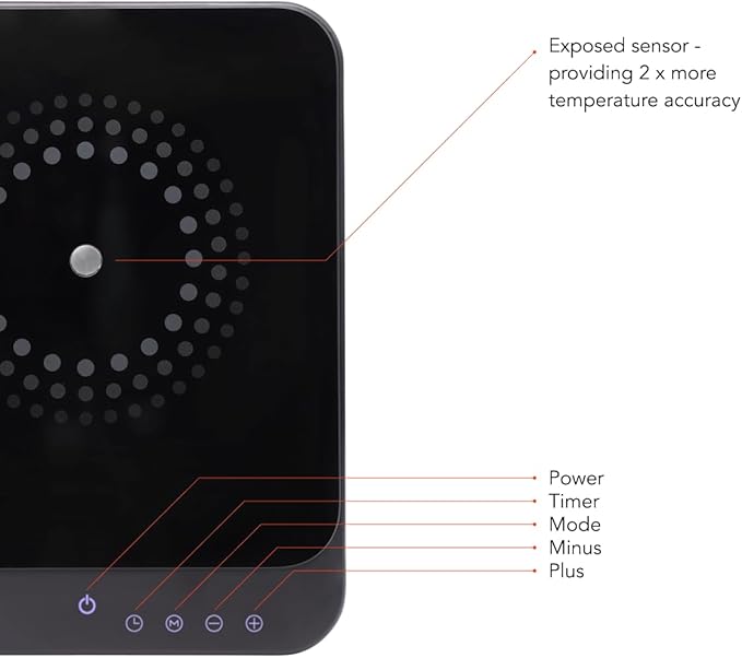 AirHood Ultra-Slim Induction Cooker | Countertop Hot Plate with Precision Sensors for 10 Temperature Modes | Eco-Friendly Compact Kitchen Appliance